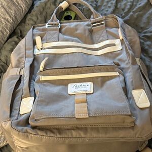 Fashion Tan and Cream Backpack